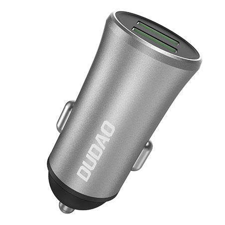 Dudao 3.4A smart car charger 2x USB silver