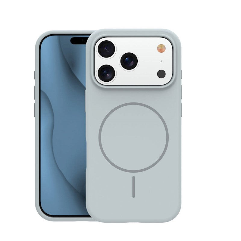 Silicone Mag case for iPhone 17 Pro / iPhone 18 Pro 6,3" silver