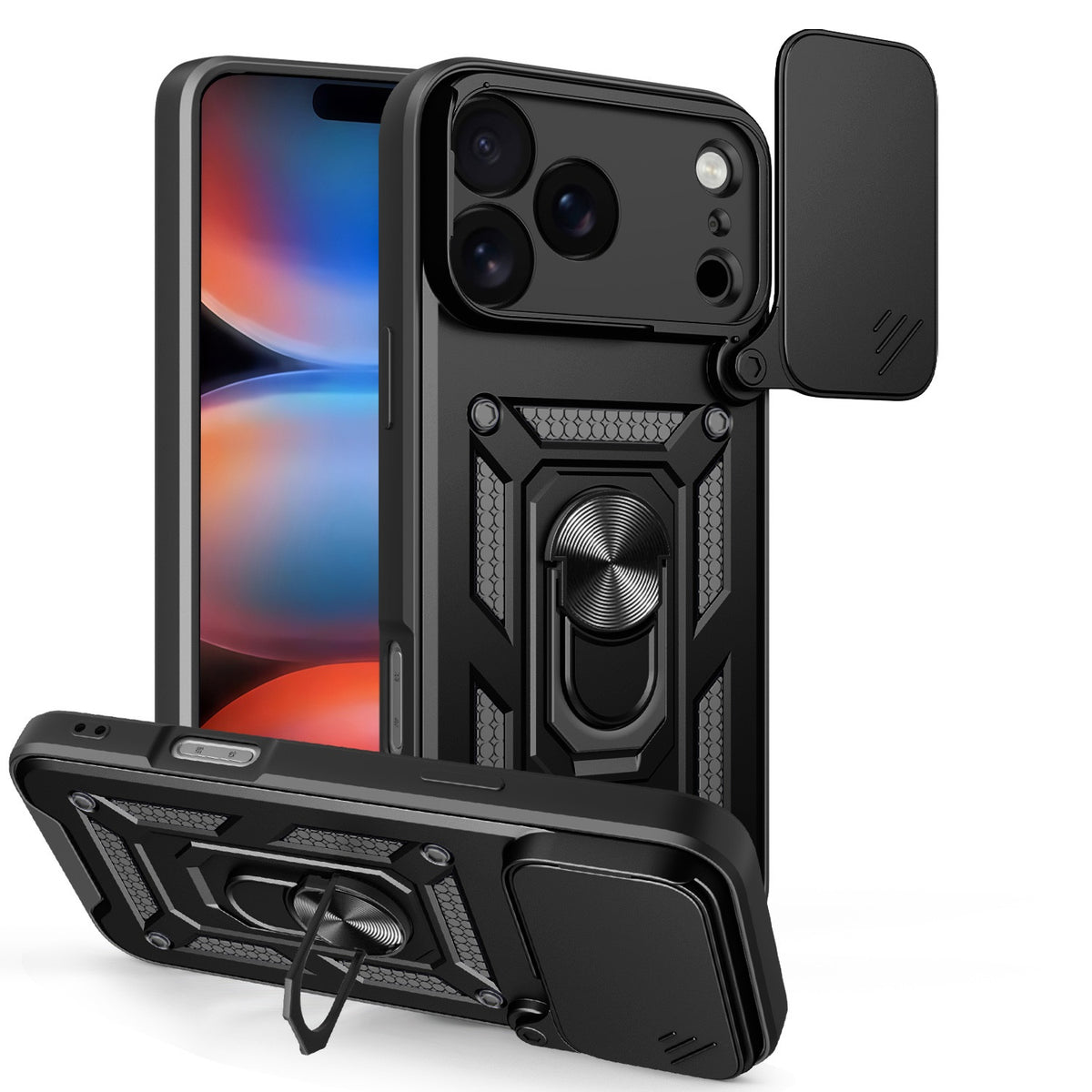 Defender Slide case for iPhone 17 Pro Max 6,3" / 18 Pro Max 6,9" black