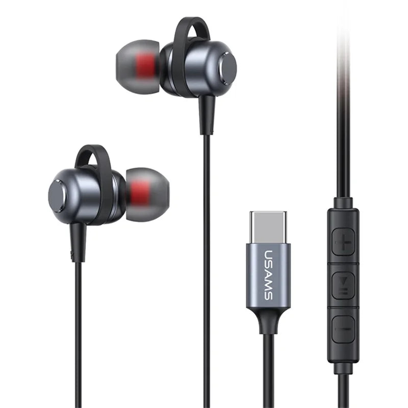 USAMS SJ758 EP-48 Type-C Aluminum Alloy In-ear Earphone
