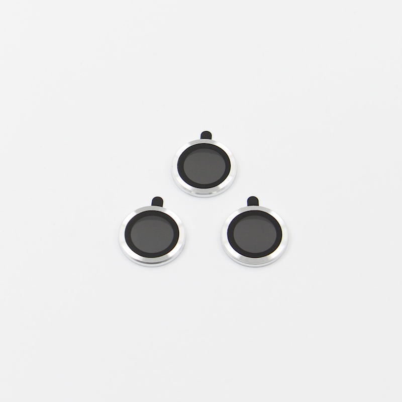 Set of lens glasses for iPhone 17 Pro/Pro Max silver (3pcs)