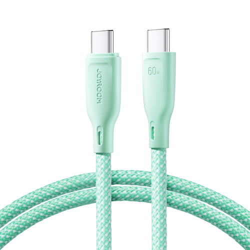 Joyroom S-A34 USB-C / USB-C PD 60W cable 1m - green