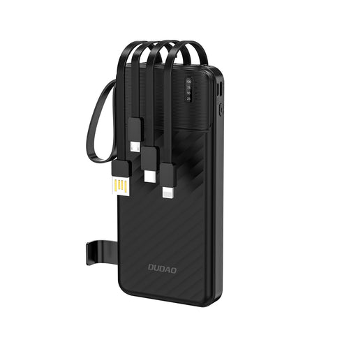 Dudao K11 10000mAh Powerbank with Built-in Cables
