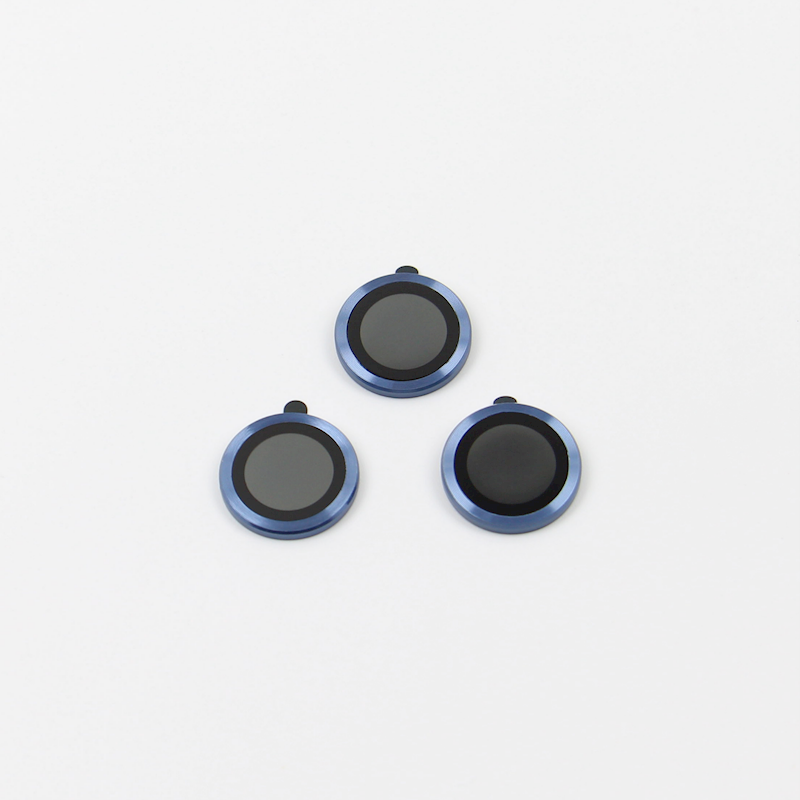 Set of lens glasses for iPhone 17 Pro/Pro Max Blue (3pcs)